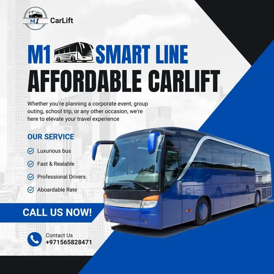 M1 Smartline affordable car lift service Dubai — professional drivers, AC comfort